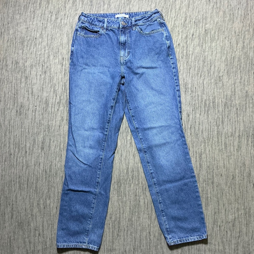PacSun Womens High Waisted Straight Leg Jeans Medium Wash Blue Denim 29 Inseam